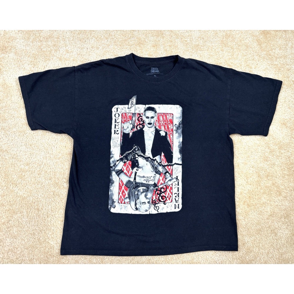 Suicide Squad Joker Black Short Sleeve  T-Shirt XL DC Comics